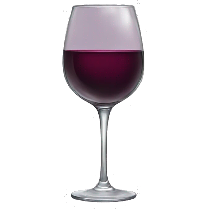Painting a wine glass emoji