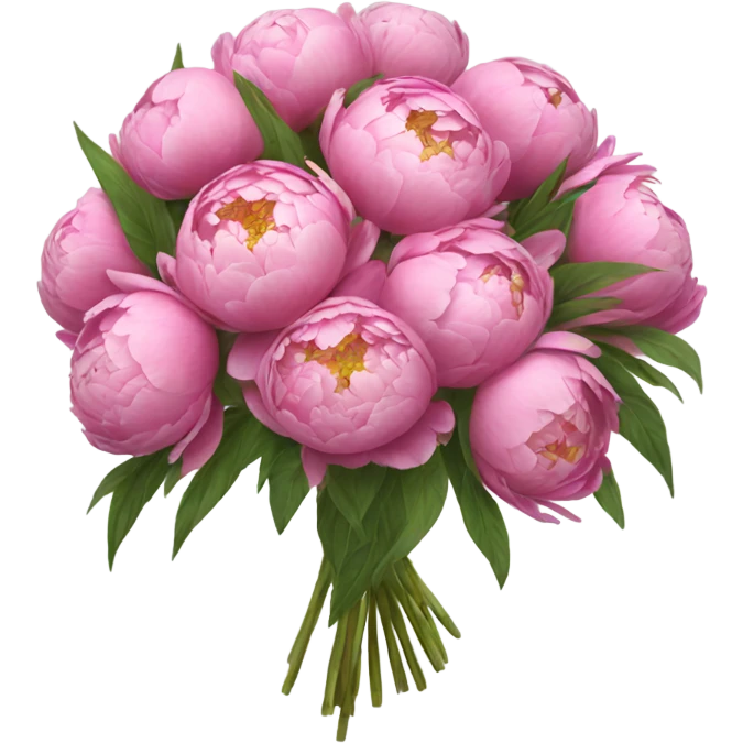 Bouquet of peonies  emoji