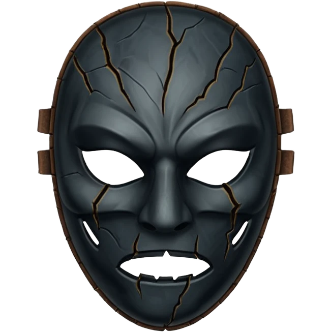 haunted dark mask emoji