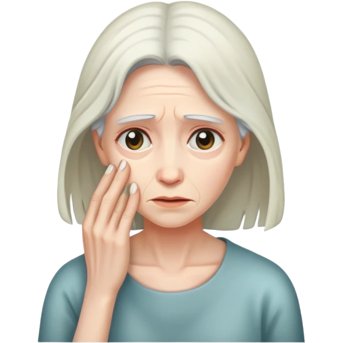 woman withering away emoji