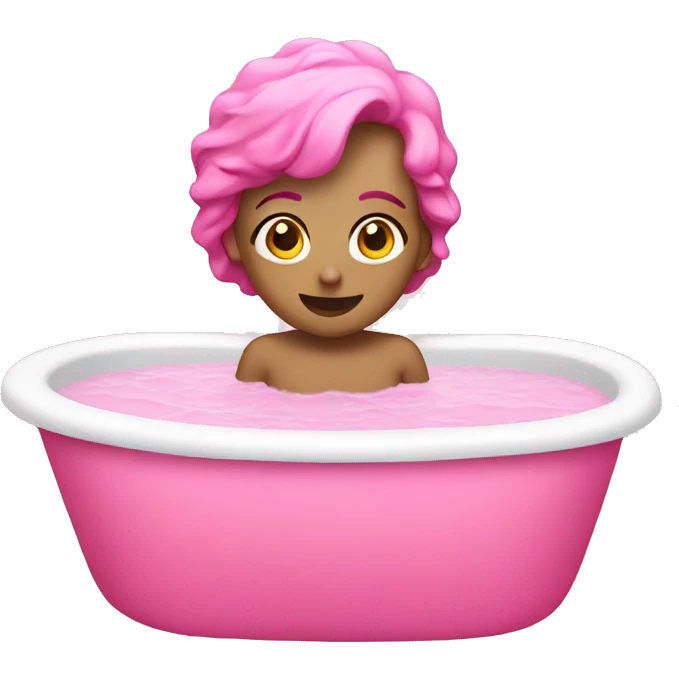 Pink bathing  emoji