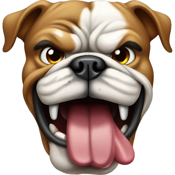 angry bulldog emoji