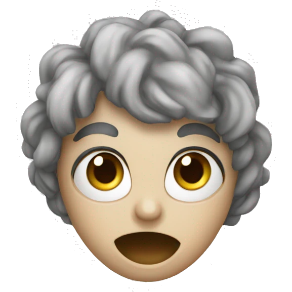 Fumé qui sort de la tête emoji