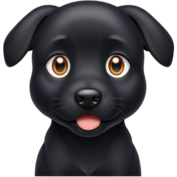 Dog black  emoji