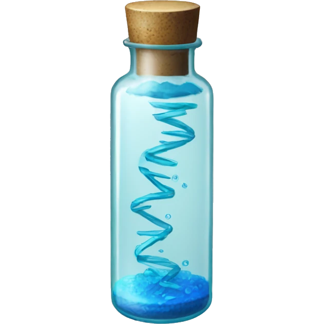 Vial with blue double helix inside from resident evil  emoji