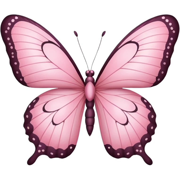 Pink butterfly emoji
