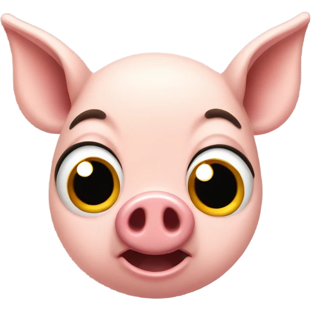 Shoked pig emoji