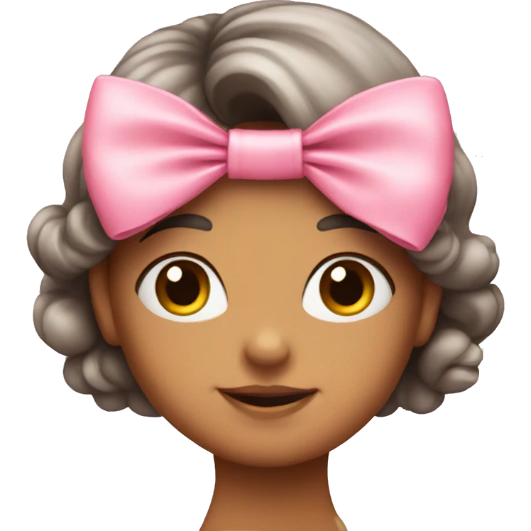 A cute pink bow  emoji