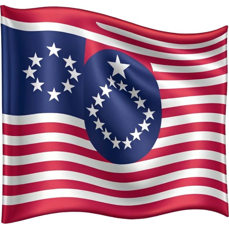 The flag of the US state of Ohio emoji