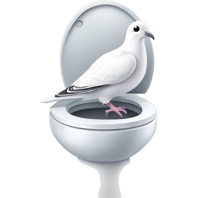 dove on toilet emoji