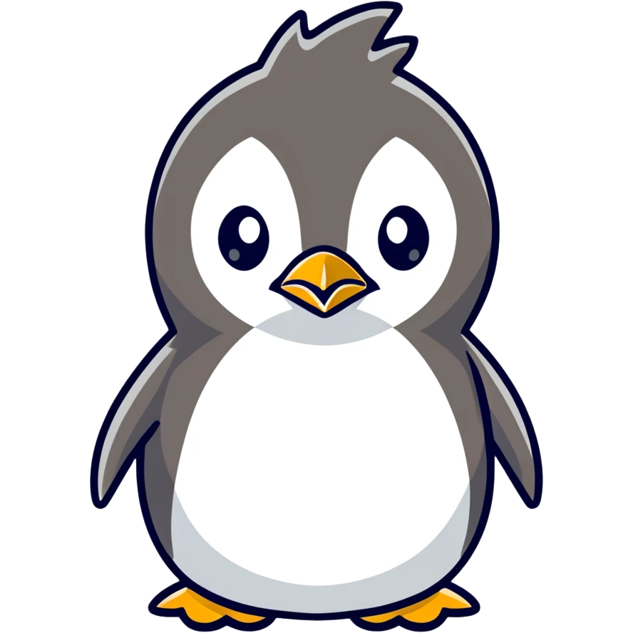 An angry penguin emoji