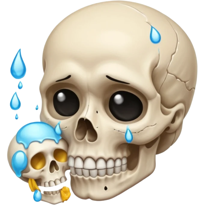 😭+💀 emoji
