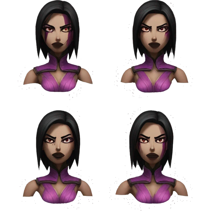 frightened Mileena Mortal Kombat X emoji