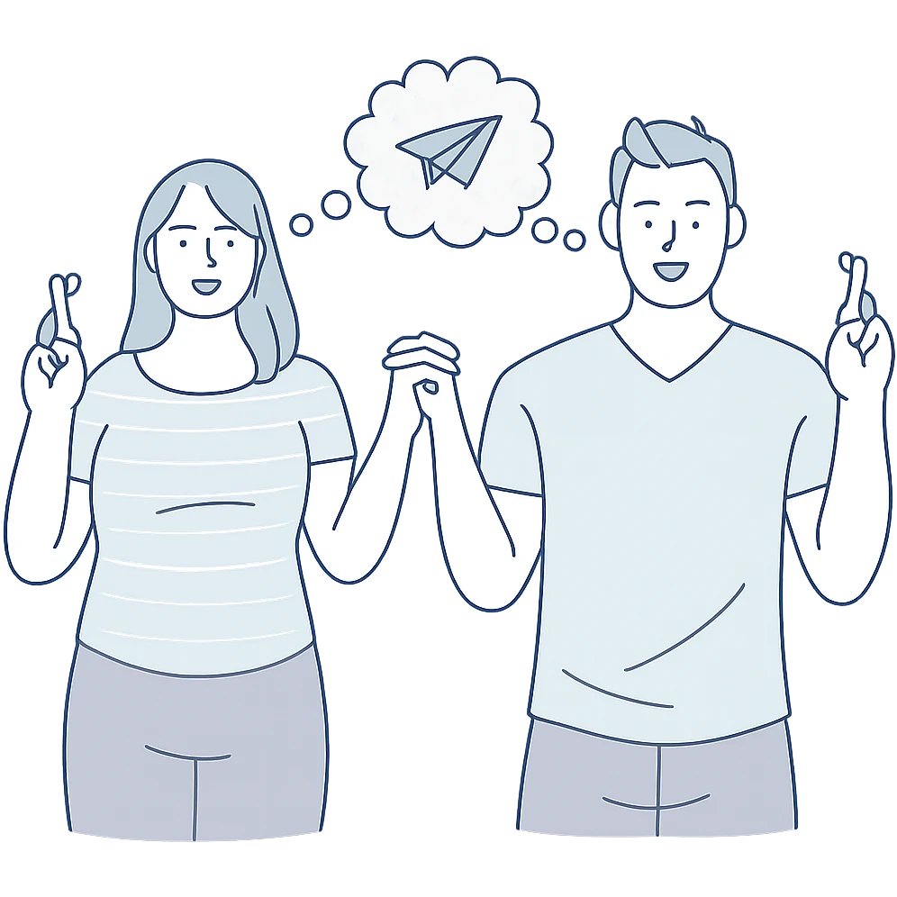 a paper airplane, minimalistic pastel illustration with clean lines, avoiding warm colors emoji