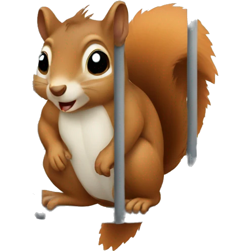 squirrel in a cage emoji
