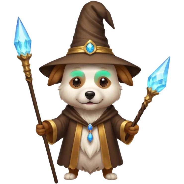 Dog wizard emoji