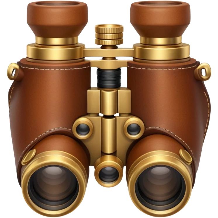 brown binoculars emoji