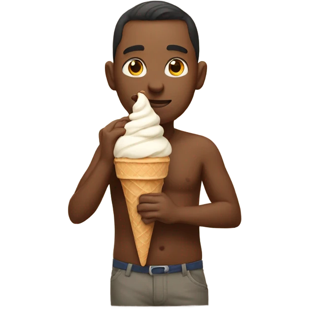Yogi eating ice cream emoji