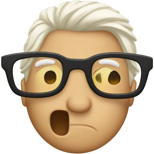 glasses with index finger emoji