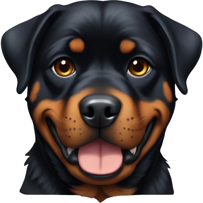 rottweiler cute emoji