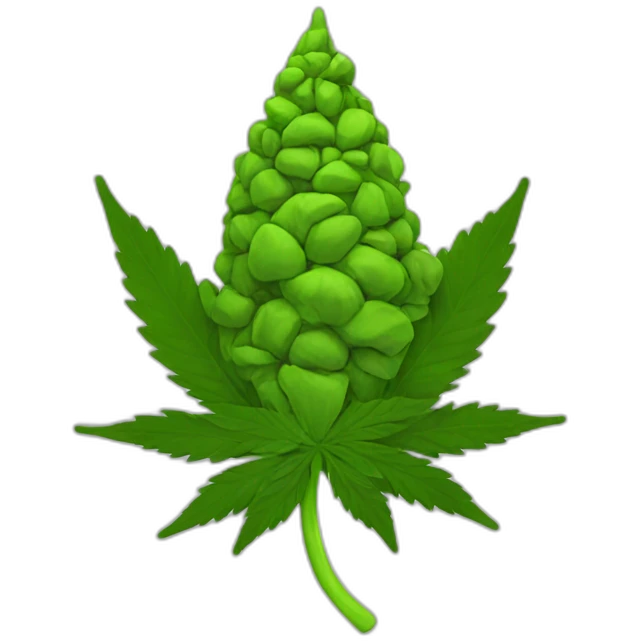 Cannabis bud emoji