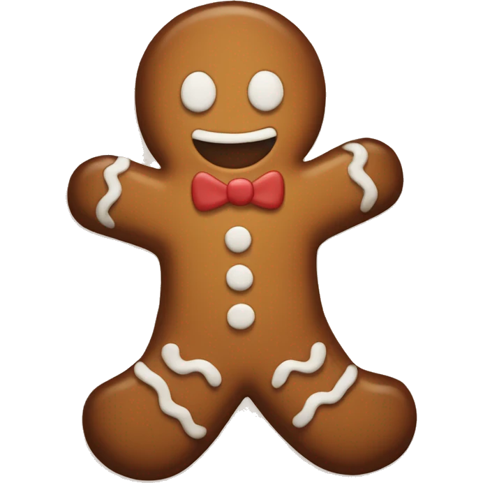 Gingerbread man emoji