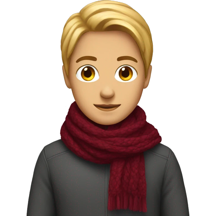 burgundy scarf emoji