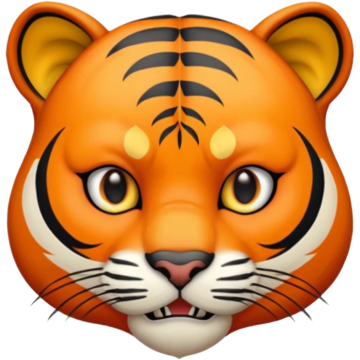 derpy tiger face from kpop demon hunters emoji