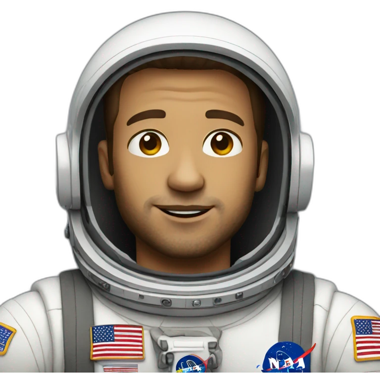 white male astronaut emoji