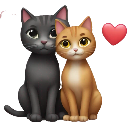 Love and cat emoji