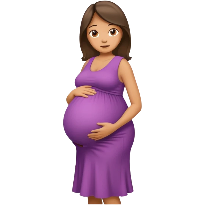heavily pregnant woman with very very large overdue  quadruplets belly emoji