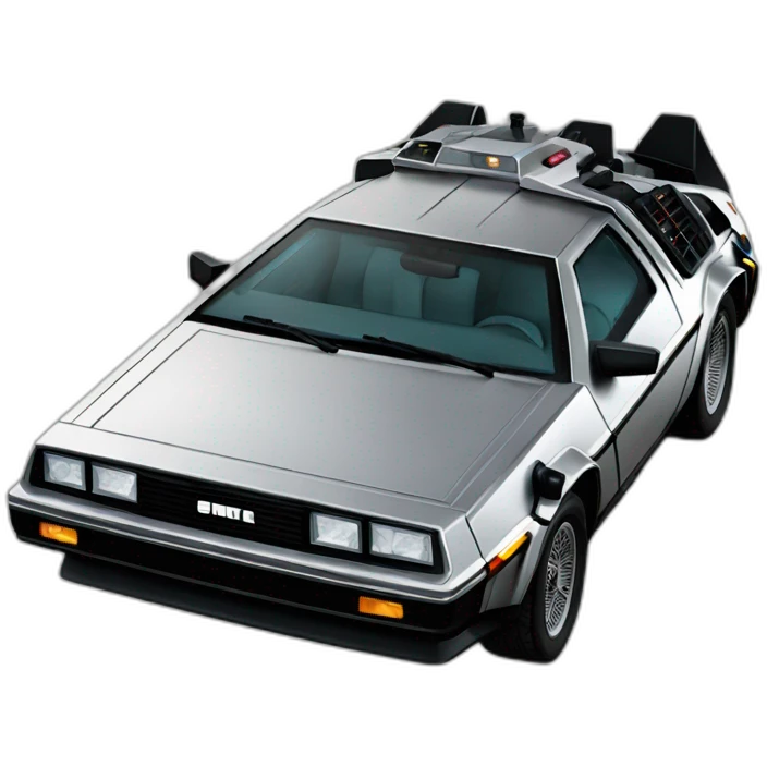 delorean back to the Futur emoji