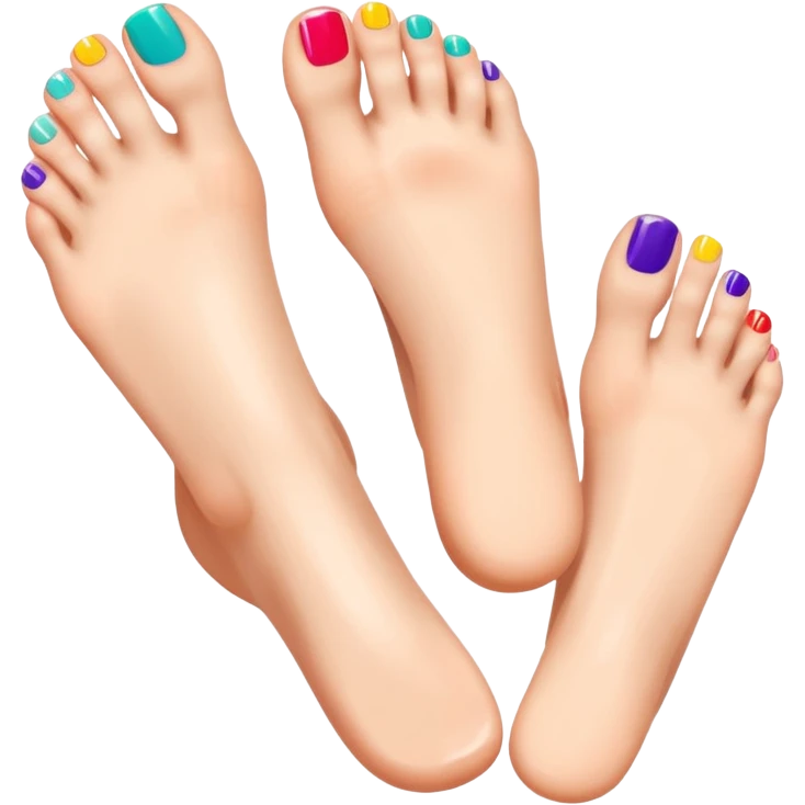 pedicure on pretty feet emoji