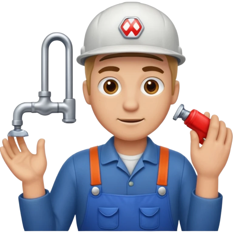 Clogged sink plumber emoji
