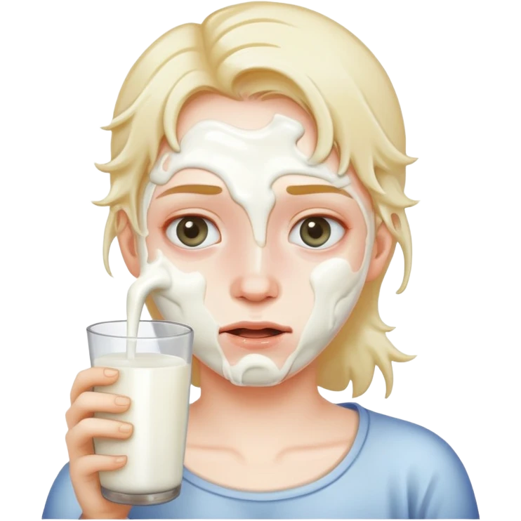 lots of milk on face emoji
