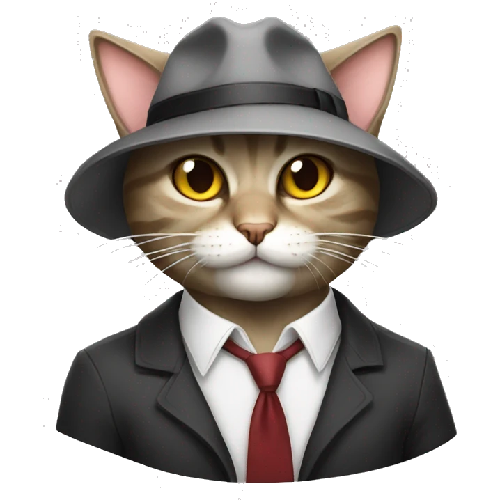 Gangster cat emoji