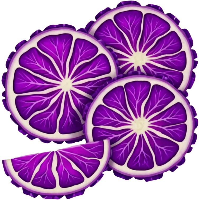 Red cabbage sliced   emoji