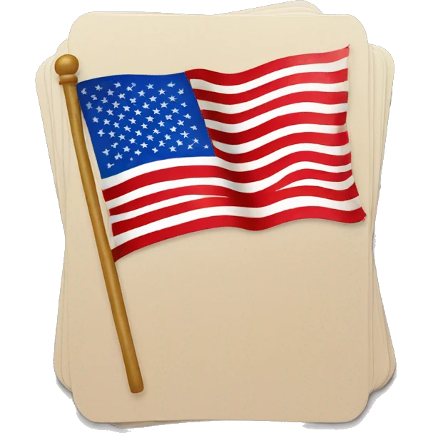 card with us flag emoji