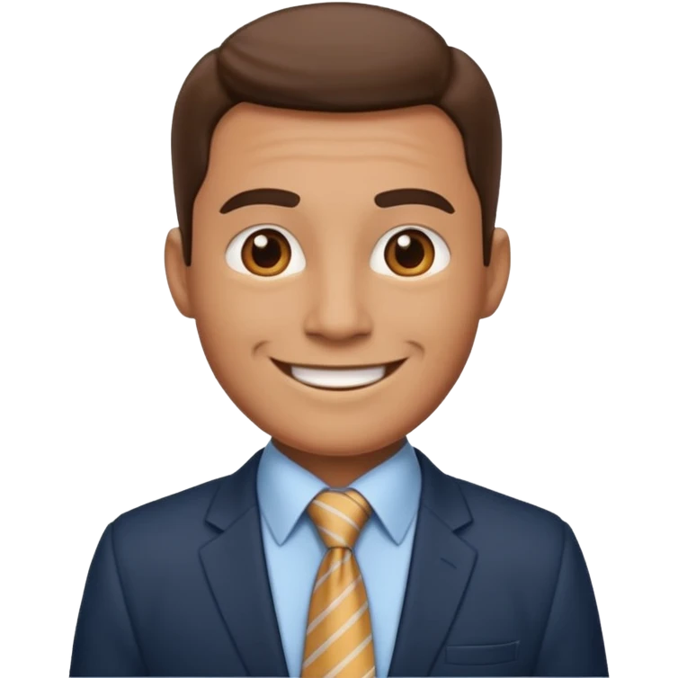 AN UNCLE with a tie in business clothes
 emoji