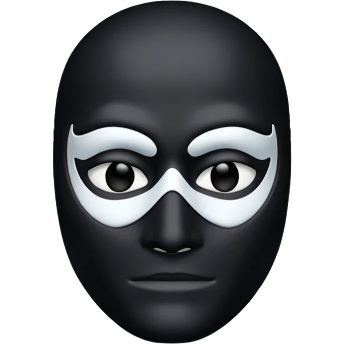 black mask  emoji