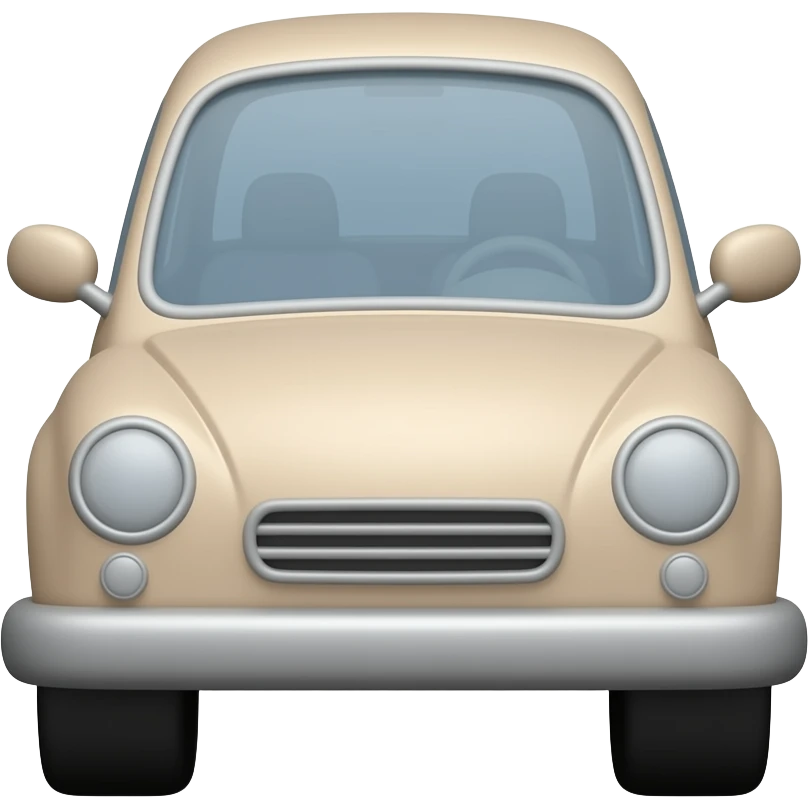 Clay car emoji