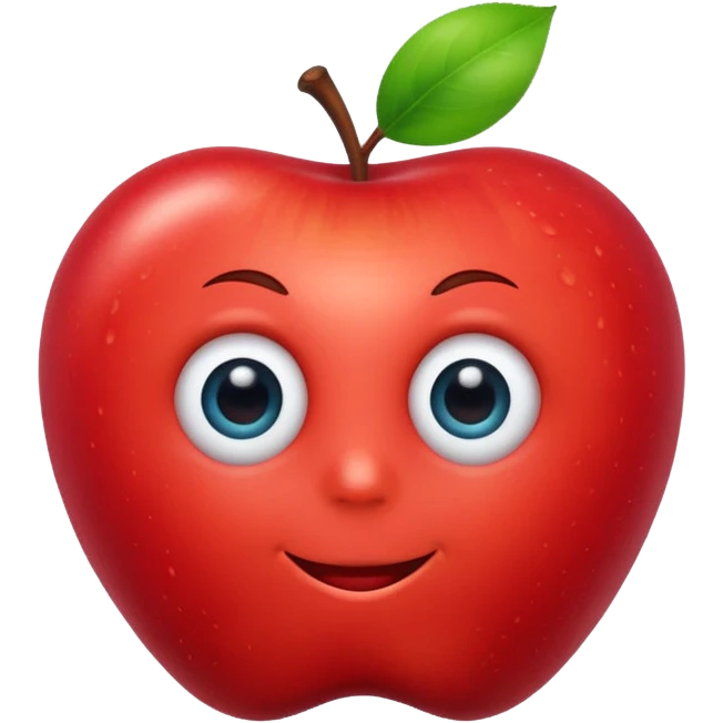 Apple eye emoji blink emoji