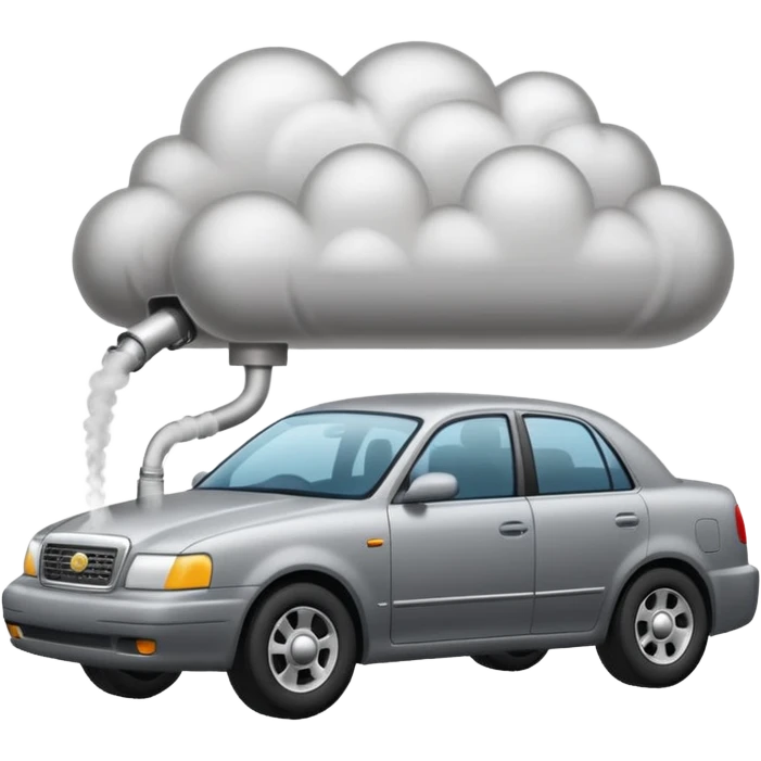 smoke coming out of a car silencer  emoji