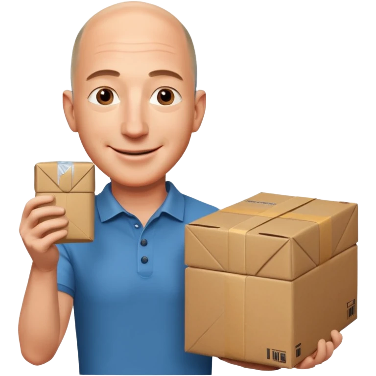 jeffbezos holding parcel emoji