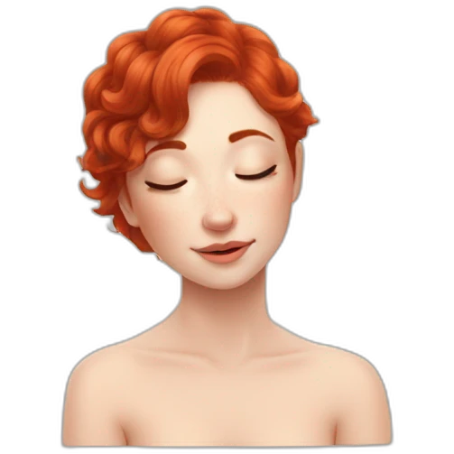 Draw me like one of your French girls red hair close up emoji