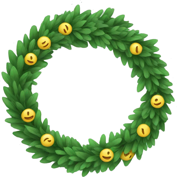 Green wreath emoji