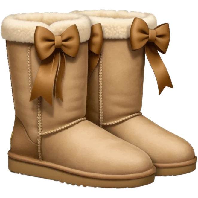 Uggs with bows emoji