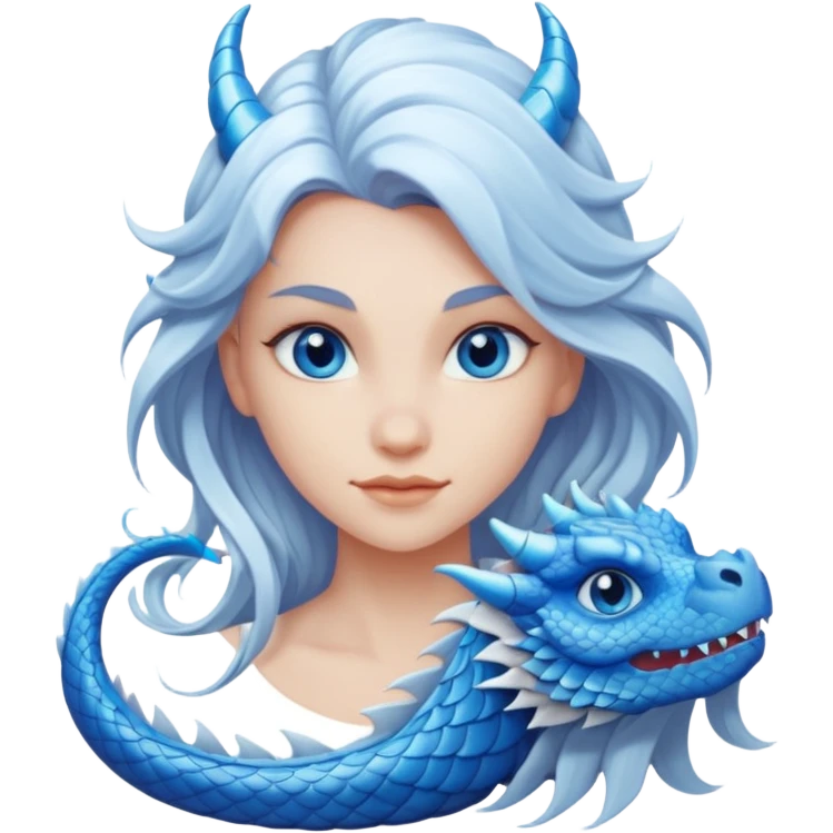 White girl dragon emoji