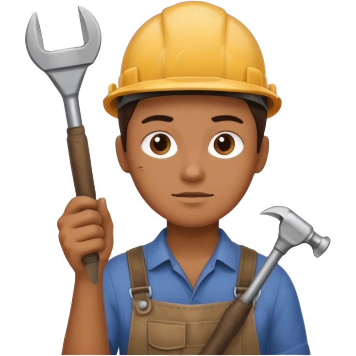 Repairs and Maintenance, holding tool emoji