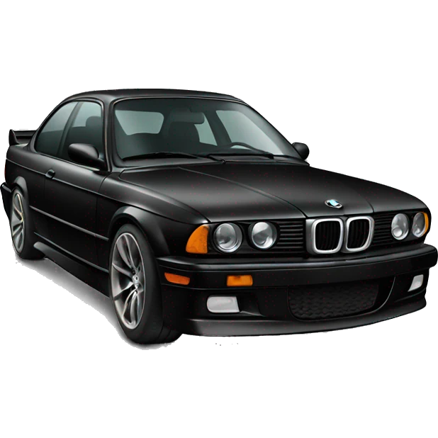 black bmw car drifting emoji
